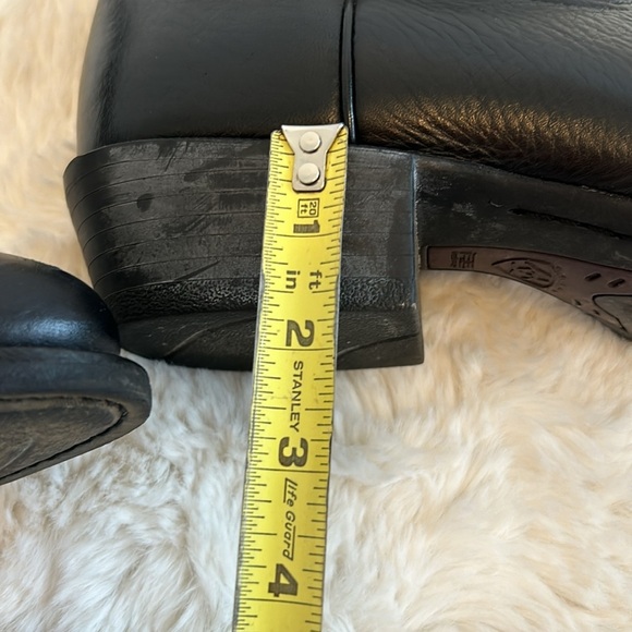 Ariat Heritage R Toe Black Leather Western Boots main image 8